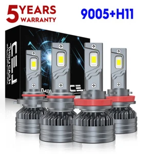 For Toyota Camry SE Sedan 4-Door 2.5L 2007-2018 M9 LED Headlight High Low Bulbs - Picture 1 of 14