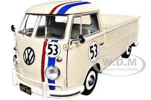 1950 VOLKSWAGEN T1 PICKUP RACER #53 CREAM 1/18 DIECAST MODEL BY SOLIDO S1806708 - Picture 1 of 7