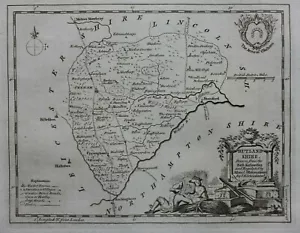 RUTLANDSHIRE, RUTLAND original antique county map, Thomas Kitchin, 1786 - Picture 1 of 3
