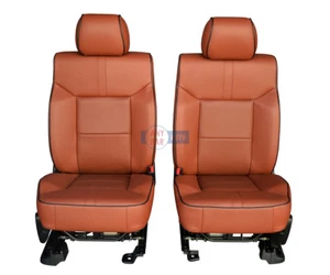2009 2008 Hummer H2 New Front Seats in Brick Red Leather - Picture 1 of 5