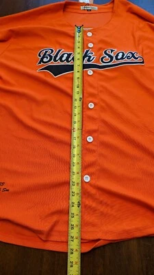 Camiseta deportiva Headgear Classics naranja Baltimore Black Sox con botones talla 3XL MUY BUENA CONDICIÓN  Foto 1 de 4