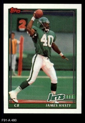 1991 Topps #480 James Hasty Buccaneers Washington St 8 - NM/MT - Image 1 of 2