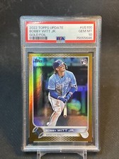 2022 Topps Update Gold Foil US100 Bobby Witt Jr PSA 10