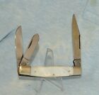FIGHT'N ROOSTER MOTHER OF PEARL STOCKMAN WHITTLER KNIFE "NEAR MINT!!"