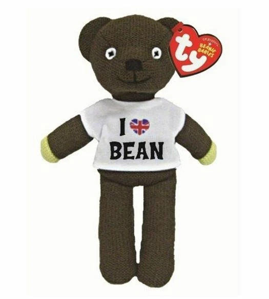 TY MR BEAN TEDDY IN T SHIRT TY BEANIE PLUSH SOFT TOY NEW WITH TAGS - Image 1 of 1