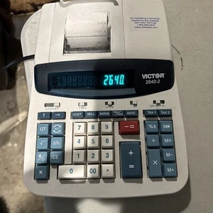Victor 2640-2 12-Digits Heavy Duty Commercial Printing Calculator - Picture 1 of 3