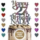 Personalised Happy Birthday Cake Topper Custom Cake Decoration 21st 27th 70th