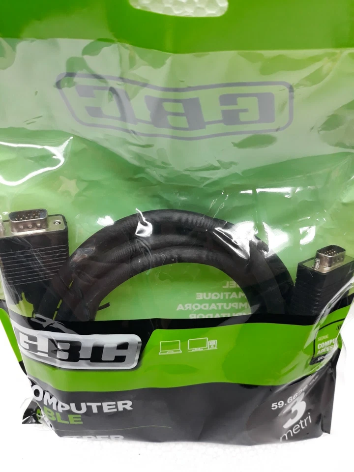 CAVO MONITOR MASCHIO/MASCHIO VGA/VGA 15PIN 3MT/5MT - Immagine 1 di 1