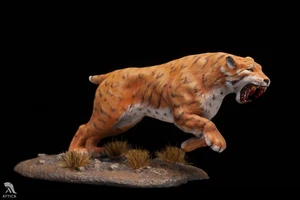 Saber-toothed tiger, Prehistoric period 54mm Painted Toy Soldier | Collectible - Picture 1 of 4