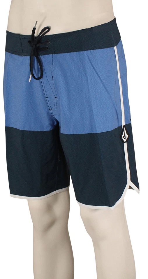 Volcom Quarta Scallop Mod Boardshorts - Navy - New - Image 1 of 1