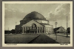 Postal Hannover: Stadthalle, sin funcionar, alrededor de 1920 - Imagen 1 de 2