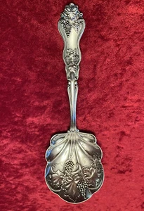American Silver Co Art Nouveau MOSELLE Lg Serving Spoon 9” Berry/Casserole - Picture 1 of 12