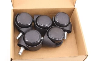 Gvolatee 5 Pezzi Sedia da Ufficio Ruote Perno 11mm x 22mm - Foto 1 di 5