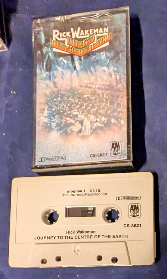 Rick Wakeman, Journey to the Centre of the Earth Cassette Tape Vintage 1974 A&M - Image 1 of 2