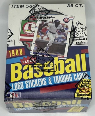 1988 Fleer BBCE FASC Wax Box ⚾ From Sealed Case 36 Unopened Packs - k - Image 1 of 4