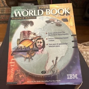 1999 IBM STANDARD EDITION WORLD BOOK MULTIMEDIA ENCYCLOPEDIA CD ROMS NOB - Picture 1 of 4