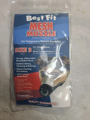 Hocico de tela de nailon para perro Coastal Pet Products DCP13003 tamaño 3 (5 pulgadas) Foto 1 de 3