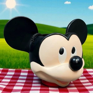 Vintage Applause Disney Mickey Mouse Halloween Easter Pail Handle Bucket VGC - Picture 1 of 9