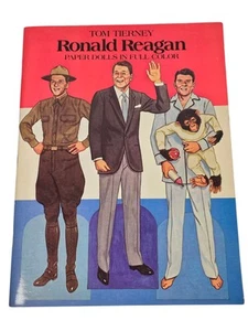 Vintage Ronald Reagan Paper Dolls Dover President 1984 Tom Tierney Unused New - Imagen 1 de 6