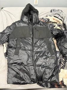 Nobis Neelix Men's Long Puffer Jacket In Black - Picture 1 of 2