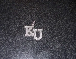 University of Kansas UK Medium Sterlingsilber Anhänger mit Geschenkbox - Bild 1 von 5