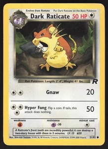 Dark Raticate 51/82 Non-holo Common Team Rocket MP - Picture 1 of 2