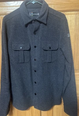 Smartwool Anchor Line  Shirt Jacket Charcoal Grey Sz S - Image 1 of 3