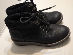 Botín con cordones Blowfish Malibu Comet puño tejido talla 7,5 negro Gorpcore - Imagen 1 de 13