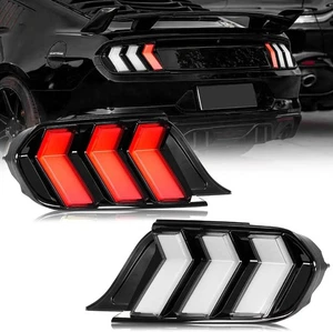 Indicador secuencial de luces traseras LED blancas de 5 modos para Ford Mustang 2015-2023 - Imagen 1 de 17