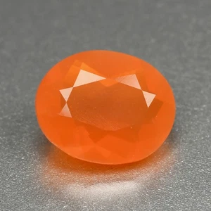 1.14Ct IF Sizzling Oval Cut 8.2x6.7 MM 100% Natural Orange Red Mexico Fire Opal - Picture 1 of 5