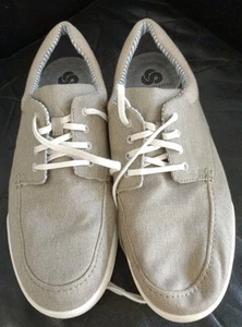 Cloud Steppers Soft Cushion Canvas Lace Up Boat Shoes Sneakers Sz 13M - Picture 1 of 5