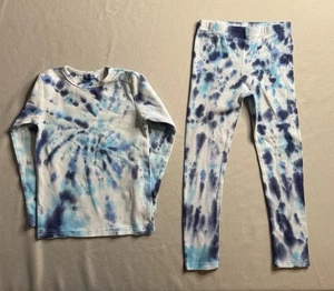 Kids Blue Tie-Dye Pajama Set – Size 140 (Fits 9–10 Years, Medium) - Picture 1 of 11