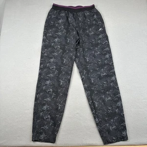 Fabletics Fundamental Pants Mens Medium Black Nueue Camo Stretch Wicking Joggers - Picture 1 of 14