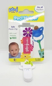 Soporte para chupete Paci diseño flor blanca bebés - Imagen 1 de 3