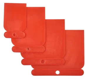4 hojas de llenado raspador de plástico flexible hágalo usted mismo tamaños 50, 80, 100, 120 mm - Imagen 1 de 3