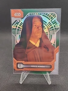 Mace Windu#69 Green #/10 2024 Topps Star Wars High Tek Death Star Exterior - Picture 1 of 2