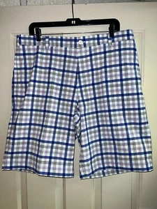 Nike Golf Mens 36 Purple Plaid Shorts - Picture 1 of 3