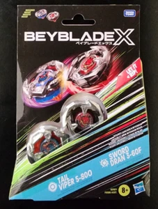Beyblade X Red Tail Viper 5-800 & Red Sword Dran 3-60F Tops Dual Pack New - Bild 1 von 2