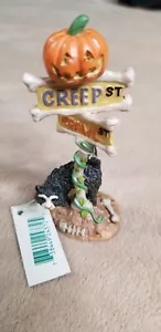 CREEPY HOLLOW MIDWEST Halloween SIGN Creep Crawl Cat Street - Picture 1 of 2