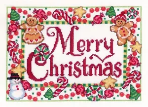 Candy Cane Christmas Counted Cross Stitch Pattern by Ursula Michael ~ 1982 - Picture 1 of 2
