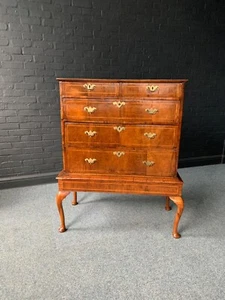 George II Walnut Chest On Stand - Picture 1 of 10