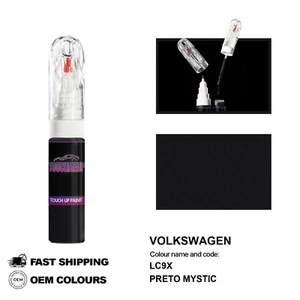 FOR VOLKSWAGEN PRETO MYSTIC LC9X Touch Up Paint Pen Brush Fix Kit Scratch Chip - Picture 1 of 8