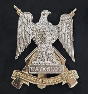 Vintage British Pin Badge, Waterloo, Royal Scots Dragoon Guards - Picture 1 of 5