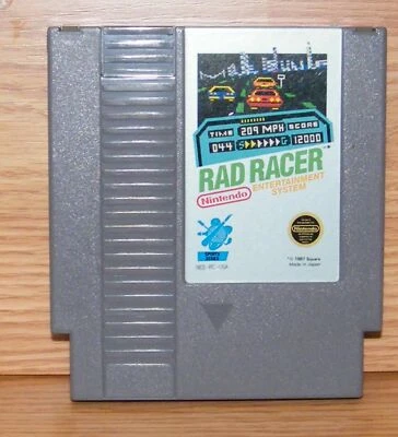 Rad Racer (Nintendo Entertainment System, NES 1987) **CARTRIDGE ONLY** - Image 1 of 2