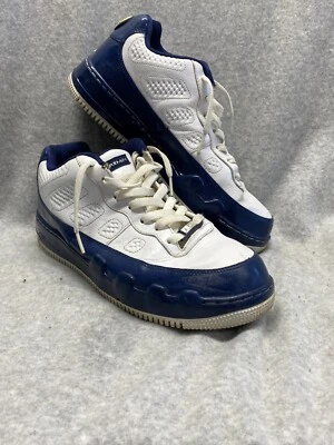 Nike Air Force 1 Jordan 362279-141 Mid Top cuero blanco/azul 2008 talla 11 para hombre Foto 1 de 4