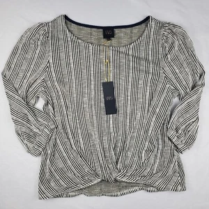 W5 Anthropologie Size L Sage Green & White Striped NWT - Picture 1 of 4