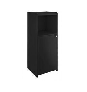 WITH DEFECT Argos Home Prime 1 Door Freestanding Cabinet - Black - 83.5x33x30cm