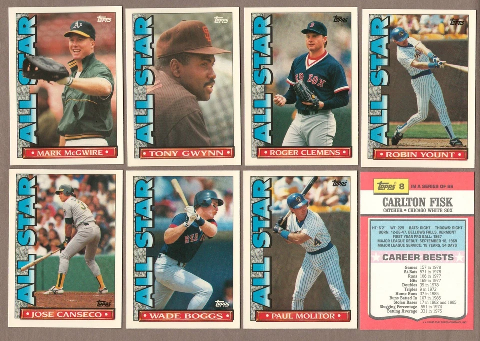 1990 Topps TV All-Stars Glossy Oddball Single Cards from Factory Box Set #1-66 - Image 1 of 1