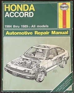 Manual de reparación automotriz Haynes Honda Accord 1984-1989 1221 - Imagen 1 de 5
