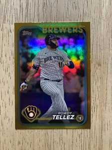2024 Topps Series 1 #343 ROWDY TELLEZ Gold Foil Parallel - Picture 1 of 1
